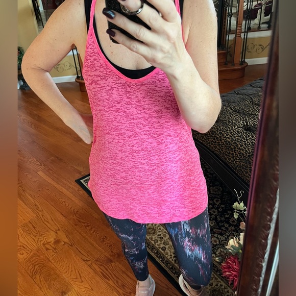 VS Sport Hot Pink Tank Top With Tee Back Size M - Picture 10 of 12